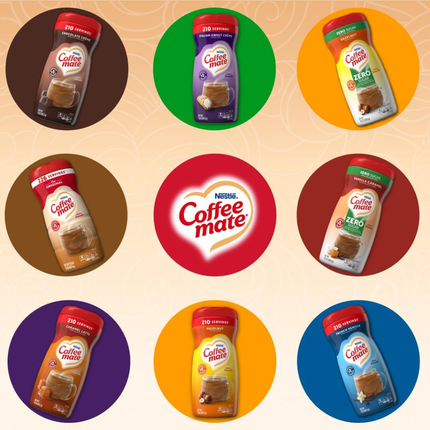 Coffee-Mate | Coffee Creamer Sabor Vanilla Caramel Sin Azúcar | 289 gramos