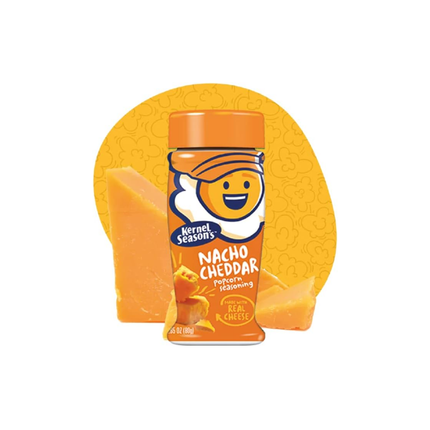 Kernel Season's | Sazonador para Palomitas de Maíz | Condimento Nacho Cheddar | 80 gramos