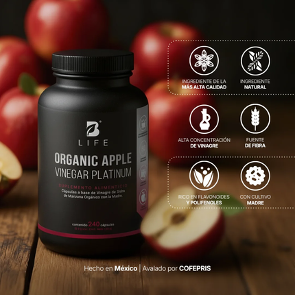 B LIFE ORGANIC APPLE VINEGAR PLATINUM | 240 cápsulas