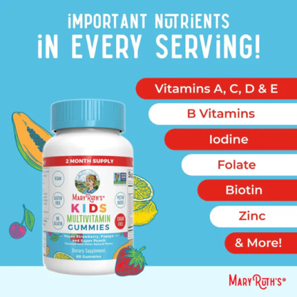 MARY RUTHS MULTIVITAMINICOS PARA NIÑOS | 60 GOMITAS