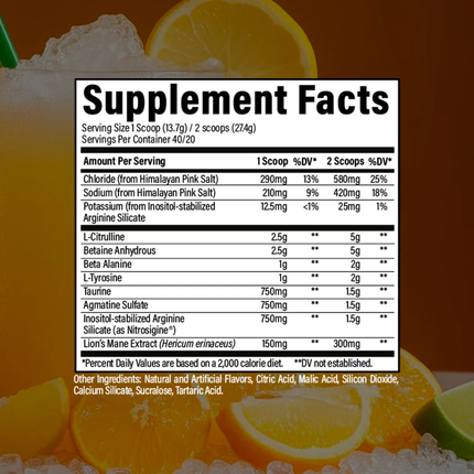 RAW PUMP NON STIM PREWORKOUT | 40/20 SERVICIOS