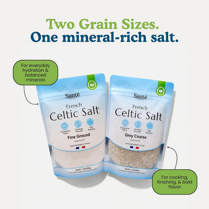 Sante Naturelle | Sal Marina Gruesa Gris Del Mar Céltico | 500g